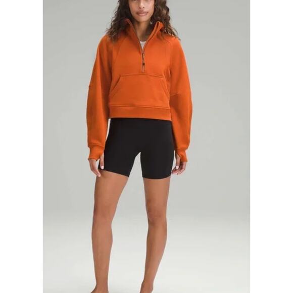 Lululemon Scuba Oversized Half Zip Hoodie M/L Burnt Orange NWT - Picture 6 of 6